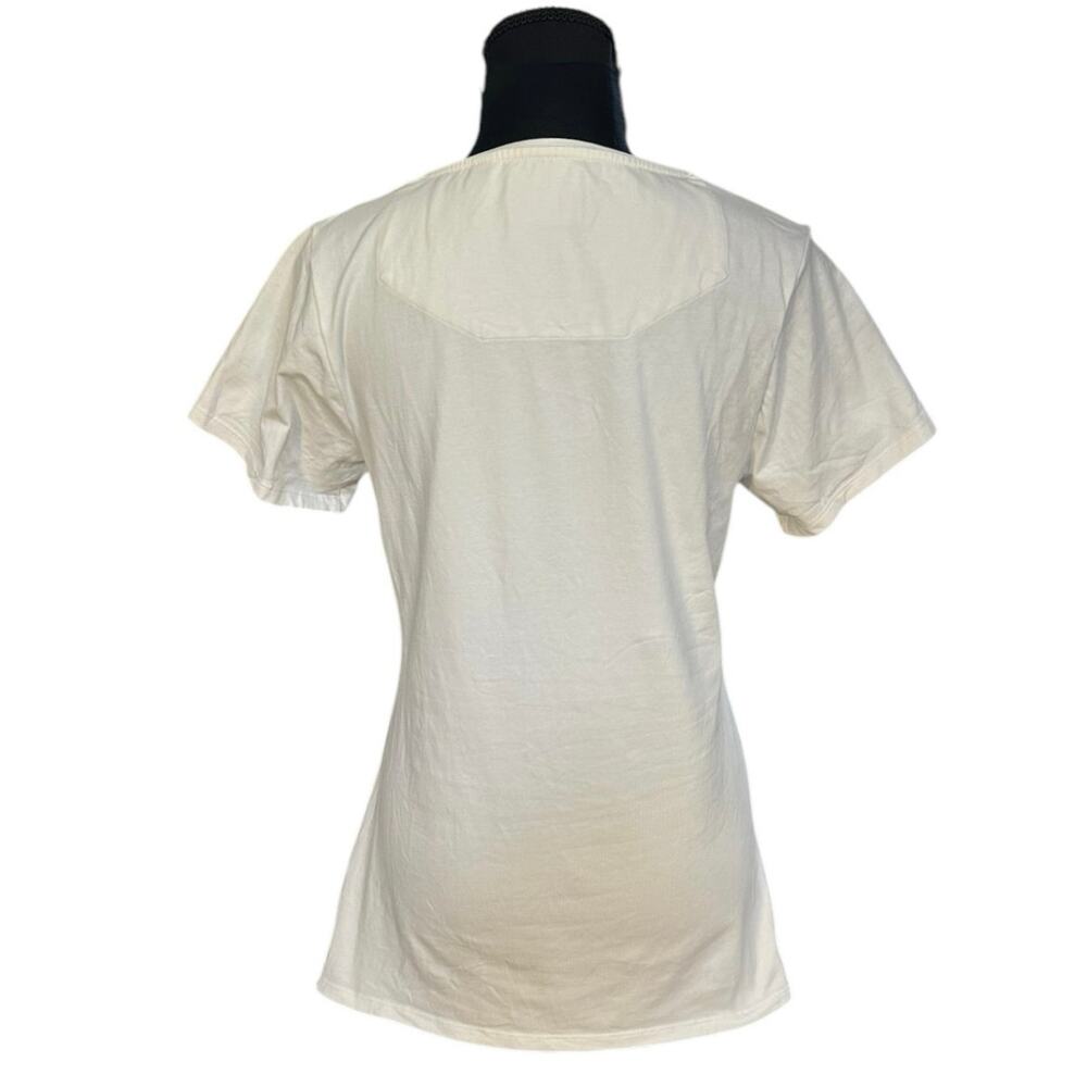 Land Rover Union Jack Graphic Tee British Y2K White T-Shirt Women’s S - Picture 4 of 9